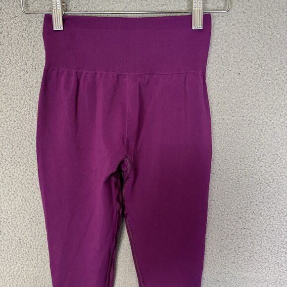 Gymshark Leggings Womens S Purple Seamless Flex High Waisted Pants - Picture 6 of 6